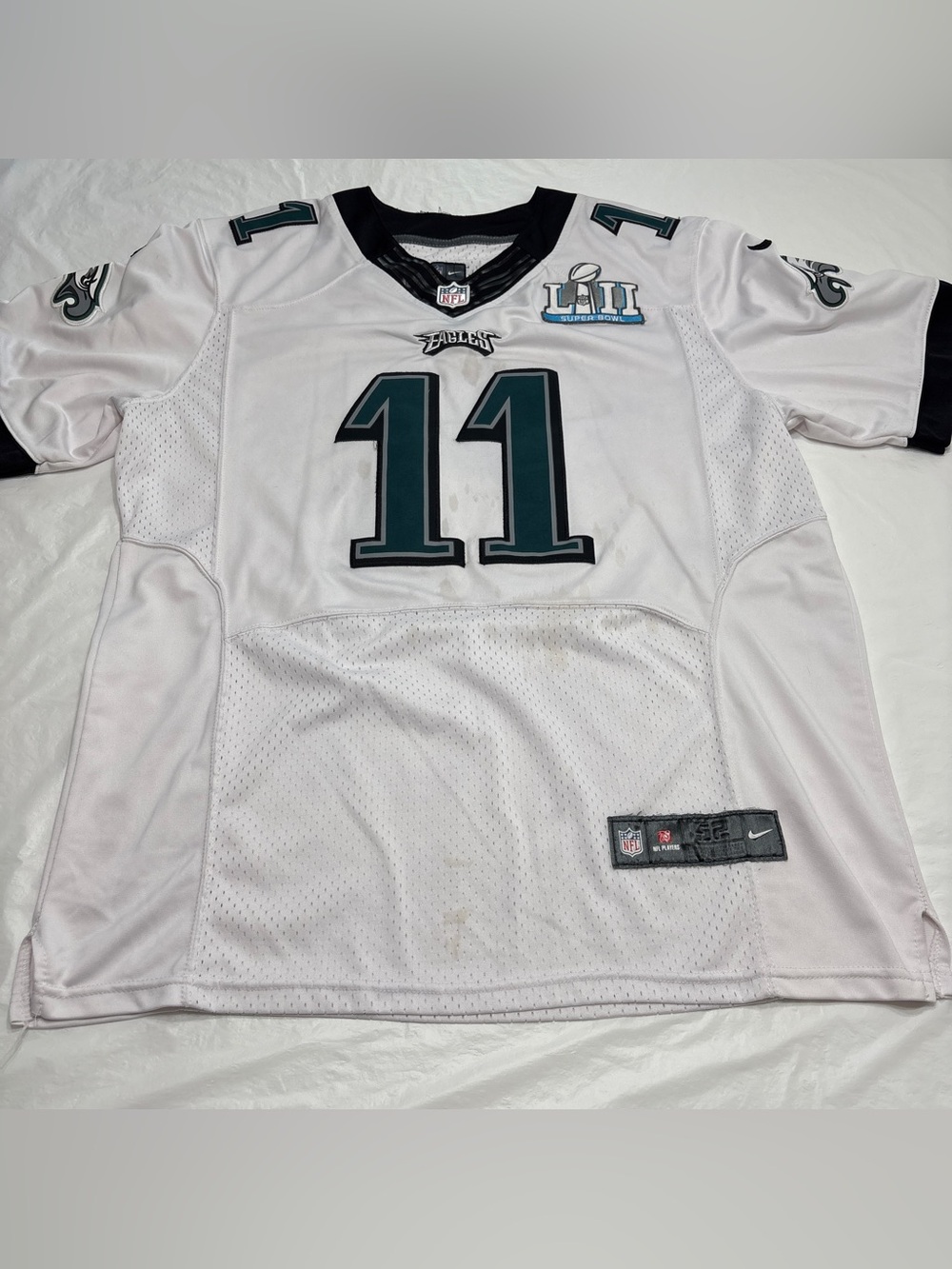 Nike Philadelphia Eagles #11 Carson Wentz Super Bowl LII Jersey Mens 52 XXL